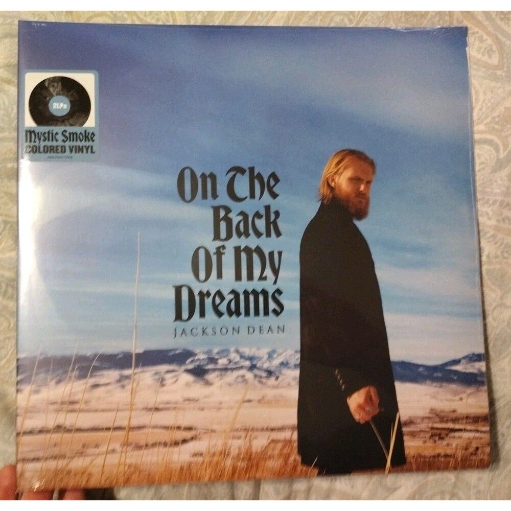 New Double LP On The Back Of My Dreams Jackson Dean MYSTIC SMOKE COLOR VINYL